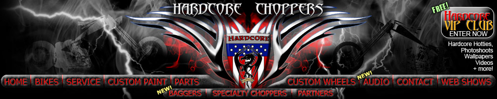 custom choppers menu